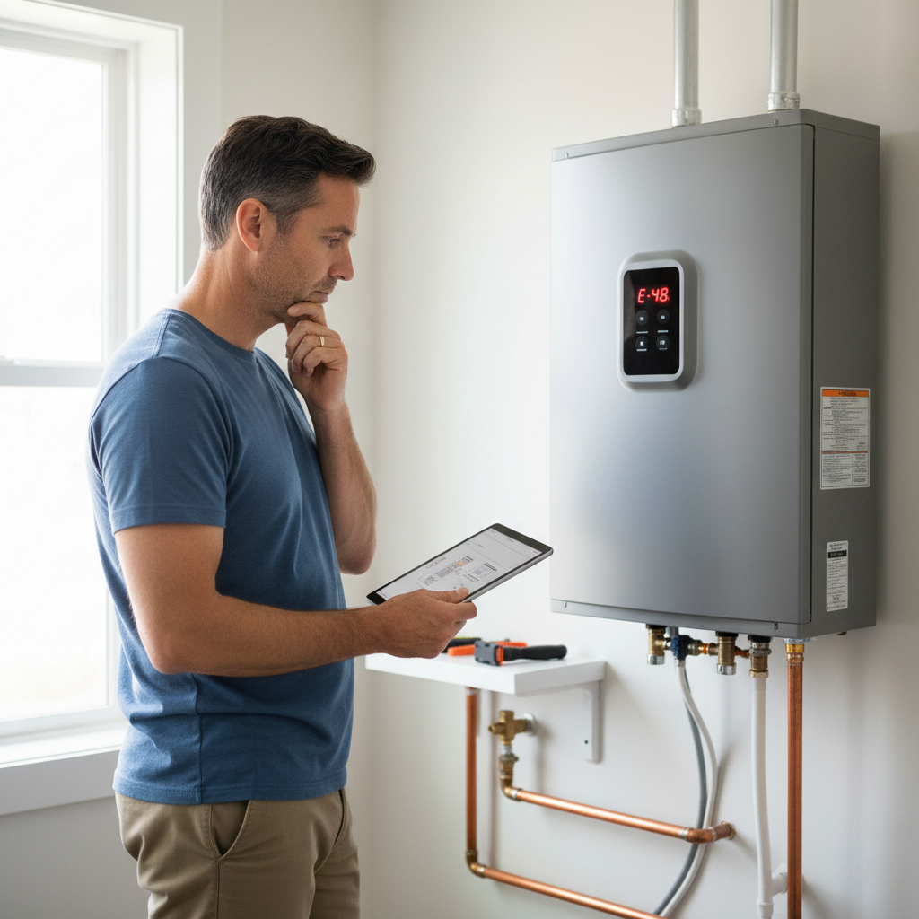 Decoding common tankless water heater error codes