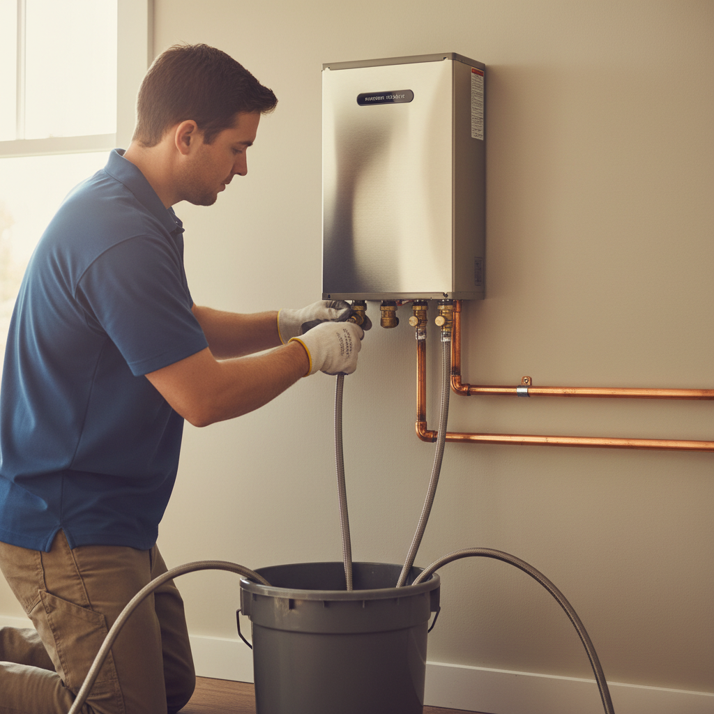 How often to flush and descale a tankless water heater